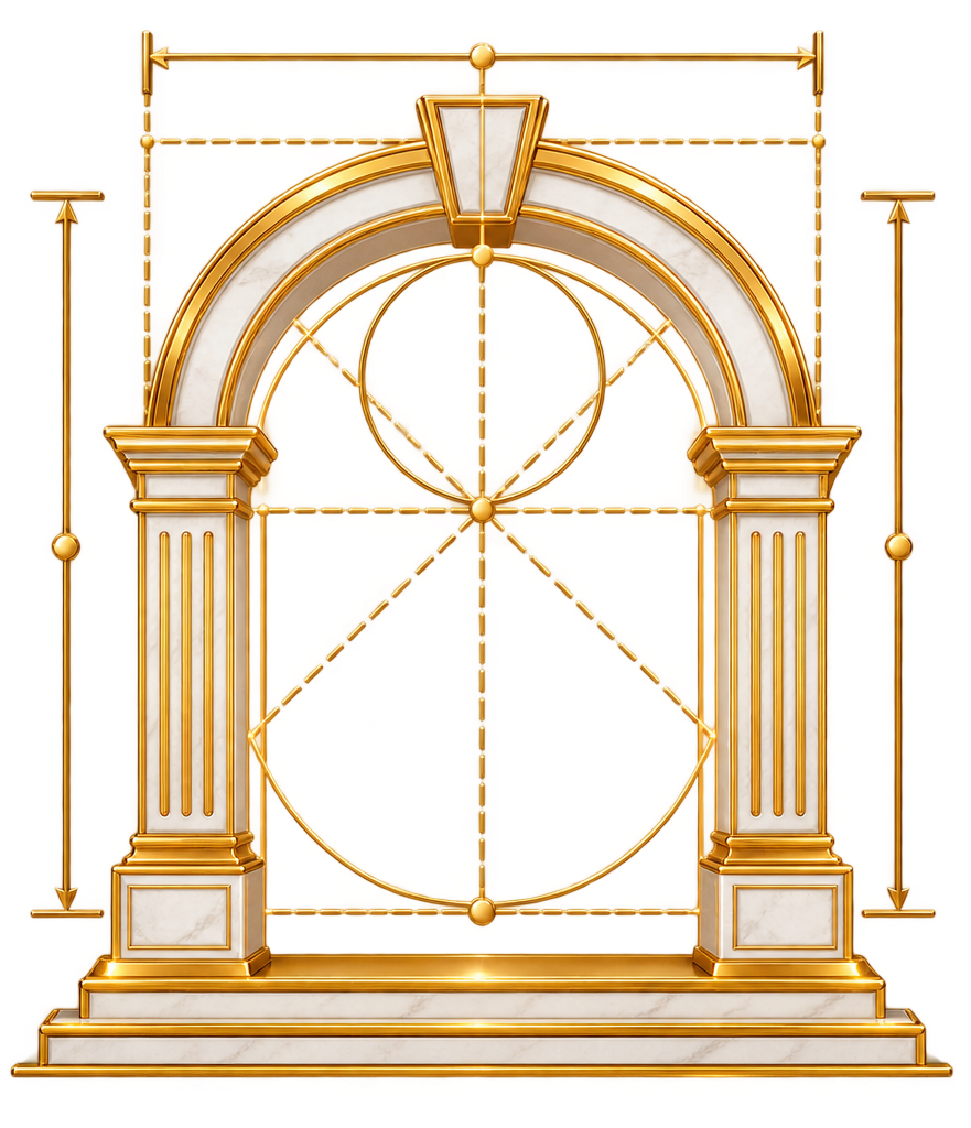 Arches, doors and floors icon
