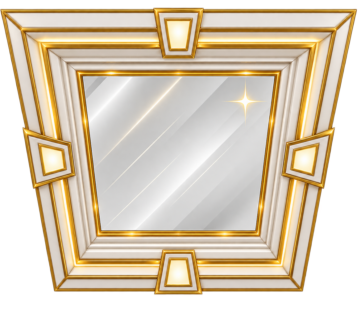 Reflective mirror inserts icon